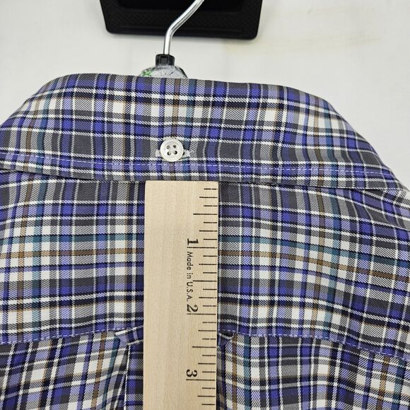 Faconnable Shirt Mens XXL Button Down Long Sleeve Plaid Casual Preppy‎ - Picture 5 of 10